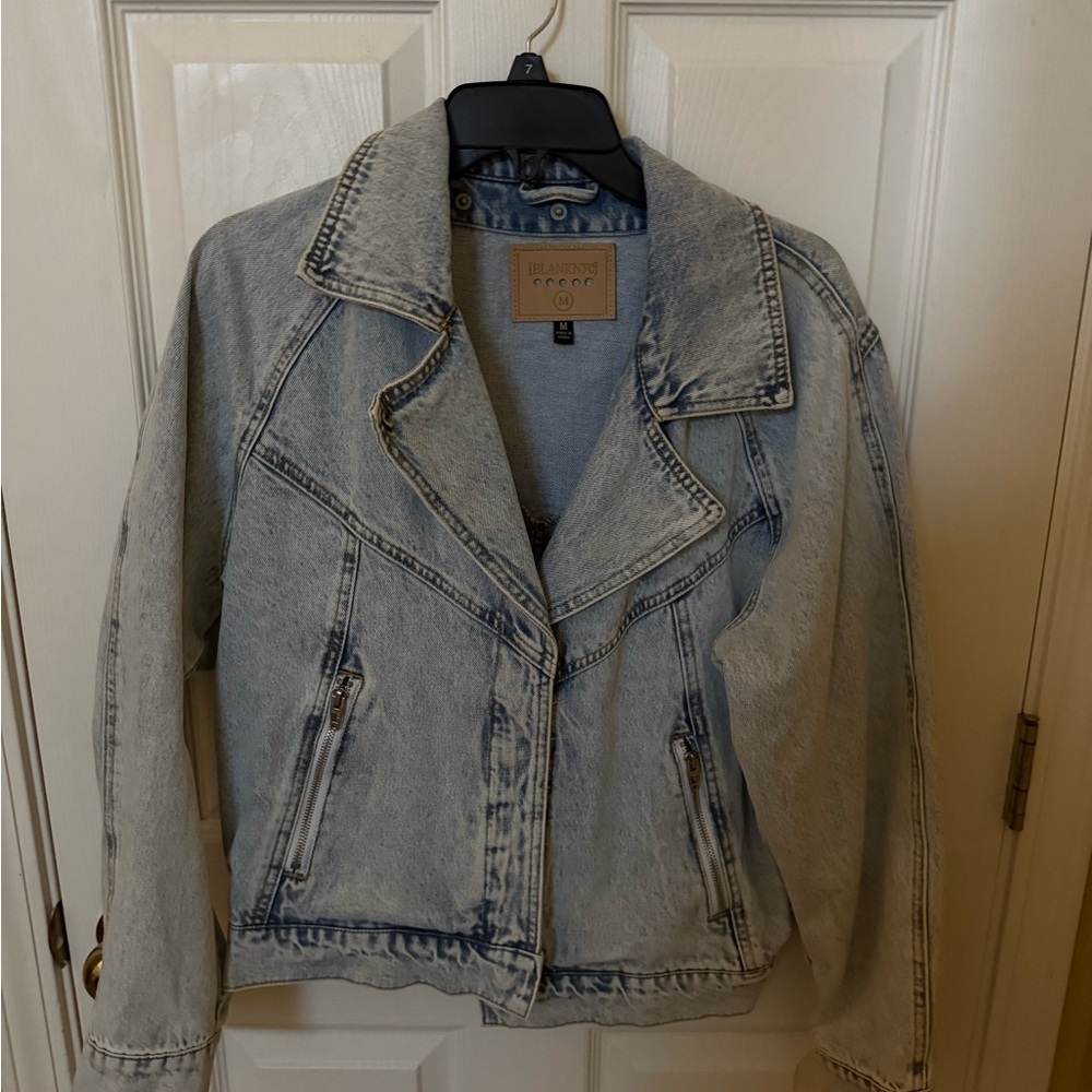 Blank NYC Light Wash Blue Denim Jean Jacket
